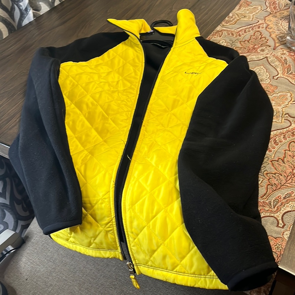 Ralph Lauren Bright yellow and black Fleece excellent condition size M